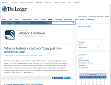 Tablet Screenshot of lakelandlowdown.blogs.theledger.com